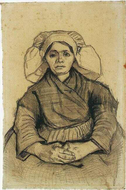 Сидящая женщина февраль-май 1885г