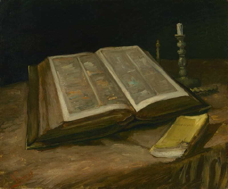 Натюрморт с библией, Винсент Ван Гог, Нюэнен, октябрь 1885 г
